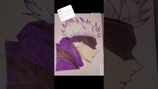 gojo saturo drawing #jujutsukaisen #gojo #animeedit #gojosatoru