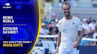 Denis Kudla vs. Richard Gasquet Highlights | 2024 US Open Qualifying Round 1