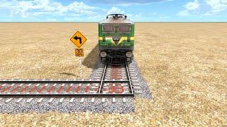 TRAINS Vs SHARP TURN - Train Simulator | RailFun Train Game Video