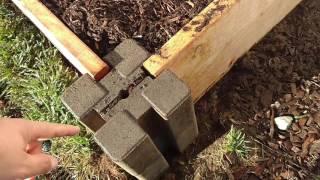 How To: Raised Bed Garden (Easy Way) Planter Wall Blocks!!