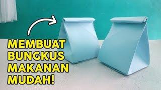 MEMBUAT KEMASAN DARI KERTAS, BISA JUGA UNTUK BUNGKUS KADO/MAKANAN, How to fold paper easy Tutorial