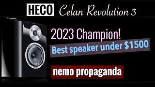 Best bookshelf speakers under $1500, The EXQUISITE Heco Celan Revolution 3 Review! 110dB no problem!