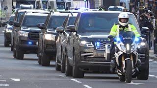 **ARMED COUNTER ASSAULT TEAM** | First Lady of Ukraine Olena Zelenska's motorcade in London 