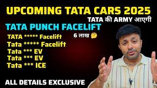 TATA Punch facelift 2025 launch,Tiago facelift,Tigor facelift, Harrier ICE Safari EV