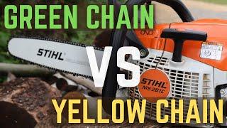 Stihl Green vs Yellow Chain - Which One Is Right For You?