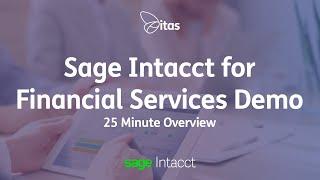 Sage Intacct for Financial Services Demo | Financial Services Accounting Software