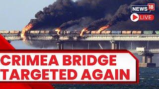 Russia's Key Supply Line To Ukraine, Crimea Bridge Damaged | Crimea Bridge Explosion Today LIVE News