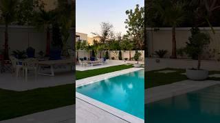 Beautiful villa swimming pool in JVT#trending #travel #subscribe #flute #flute #like #privatepool 