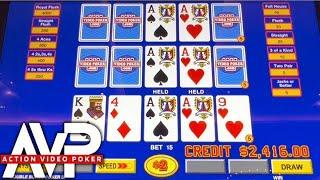 So Much ACTION on high limit video poker in Las Vegas