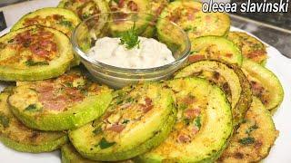A zucchini and 2 recipes! Most tasty zucchini appetizer, fast and delicious.