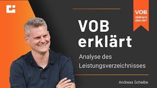 VOB erklärt: Warum du dein Leistungsverzeichnis analysieren solltest!