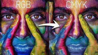 How To Convert RGB To CMYK In Photoshop (2 Min)