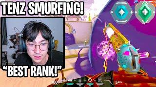 TENZ SMURFING IN ASCENDANT PLAT DIAMOND LOBBY ON KYEDAE'S ACCOUNT IN RANKED GAME!! (VALORANT)