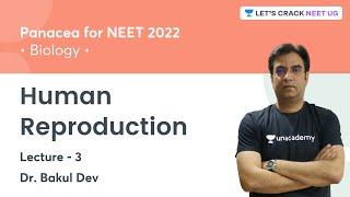 Human Reproduction | Lecture 3 | NEET 2022 | Lets Crack NEET UG | Dr. Bakul Dev