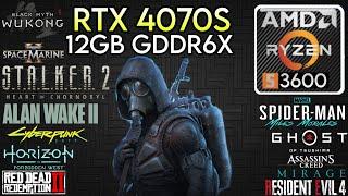 RTX 4070 Super + Ryzen 5 3600 & 32GB Ram - Test In 10+ Games !