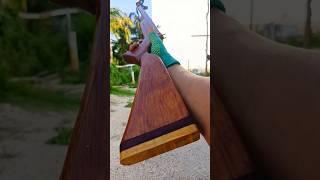 Handmade wooden Slingshot with simple trigger mechanism  #bamboo #craft #wood #diy#shorts