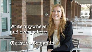 Write Anywhere and Everywhere: Advice from Prolific Author Christina Benjamin