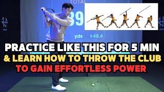 Want effortless speed and power in your golf swing? Practice like this!