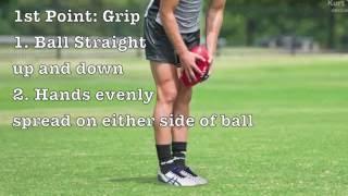 How to Correctly Kick an AFL Ball