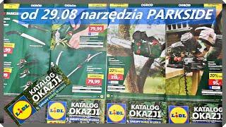 KATALOG PARKSIDE ogród, nowość sekator 4V, pilarka spalinowa, ostrzałka 85W, dmuchawa 3w1