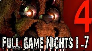 Five Nights at Freddy's 4 Full Game Walkthrough - No Commentary (#Fnaf4 Full Game) 2015