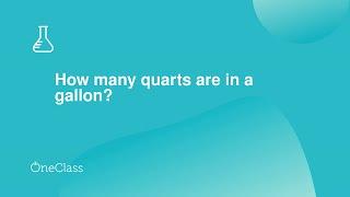 How many quarts are in a gallon?