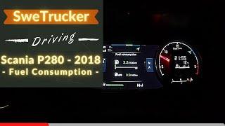 POV Driving Scania P280 I 2018 - Fuel Consumption