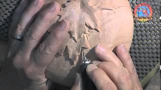 Dixie Biggs Demonstrates Relief Carving for Woodturners - Part 2