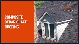 Composite Cedar Shake Roofing - Brava Shake, Synthetic Cedar Shake Roof - Color: Weathered