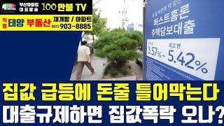 백만불TV] 부산부동산 - 집값 잡으려고 돈줄 틀어막고 있는 정부! 대출규제의 효과는?