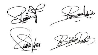 How To Draw Signature Like A Billionaire (for Alphabet B) PenFun