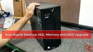Acer Aspire Desktop M.2 SSD Upgrade, Memory Upgrade & Additional HDD