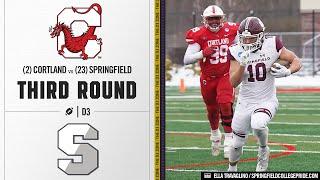 #2 Cortland vs. #23 Springfield Highlights | D3 Football Third Round 2024