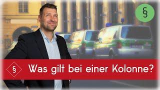 Wer darf in Kolonne fahren?