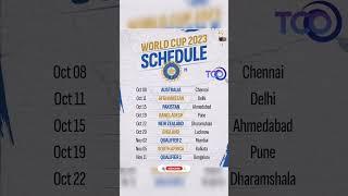 World Cup 2023 Schedule for Indian team /#indiawon #worldcup2023 /the crichub official