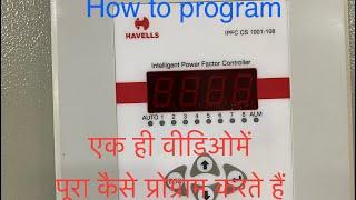 IPFC CS 1001-108 Havels power factor controller programming