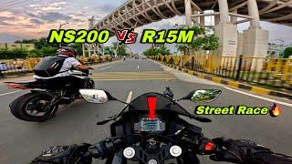Vamp(R15M) vs NS 200 | Street Race Till Top End | Close Calls | Drag Race