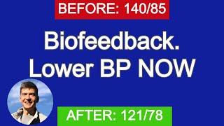 Biofeedback to lower blood pressure. #bloodpressure #breathingexercises #biofeedback #breathnow