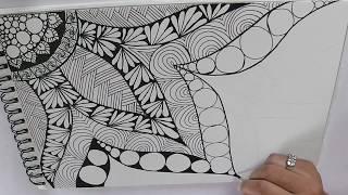 zentangle art for beginners || Doodle patterns || Zen-doodle