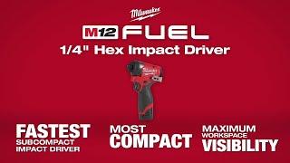 Milwaukee® M12 FUEL™ 1/4" Hex Impact Driver