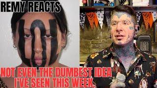 Remy Reacts to viral tattoos  #ink #inked #tattoo