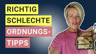 Ordnungsfails: Diese Tipps solltest du lieber nicht befolgen!