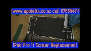 ipad pro broken screen replacement full video tutorial applefix Hamilton New Zealand