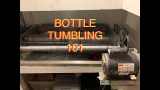 BOTTLE TUMBLING 101 HOW TO CLEAN & POLISH ANTIQUE / OLD BOTTLES THAT WERE BURIED DUG OR IN A RIVER.