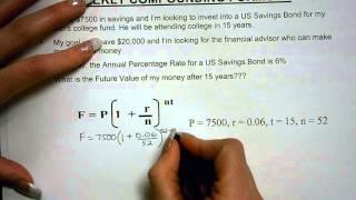 Financial Advisor Weekly Compounding Formula