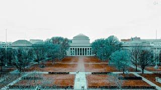 MIT (Massachusetts Institute of Technology) from a bird's eye view. Aerial shooting with Mavic Pro