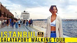 Experience the Marvelous Galata Port Waterfront and Cruise Ship Hub on a Captivating Walking Tour|4K