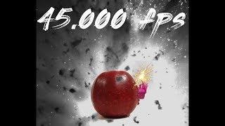 Slow Motion - Apple Explosion @ 45.000 fps