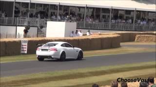 Jaguar XKR-S GT - Flybys and Launch on Track Goodwood Festival of Speed