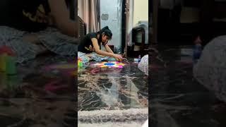 Diwali Rangoli // Sk Crazy Life #short #festival #rangoli